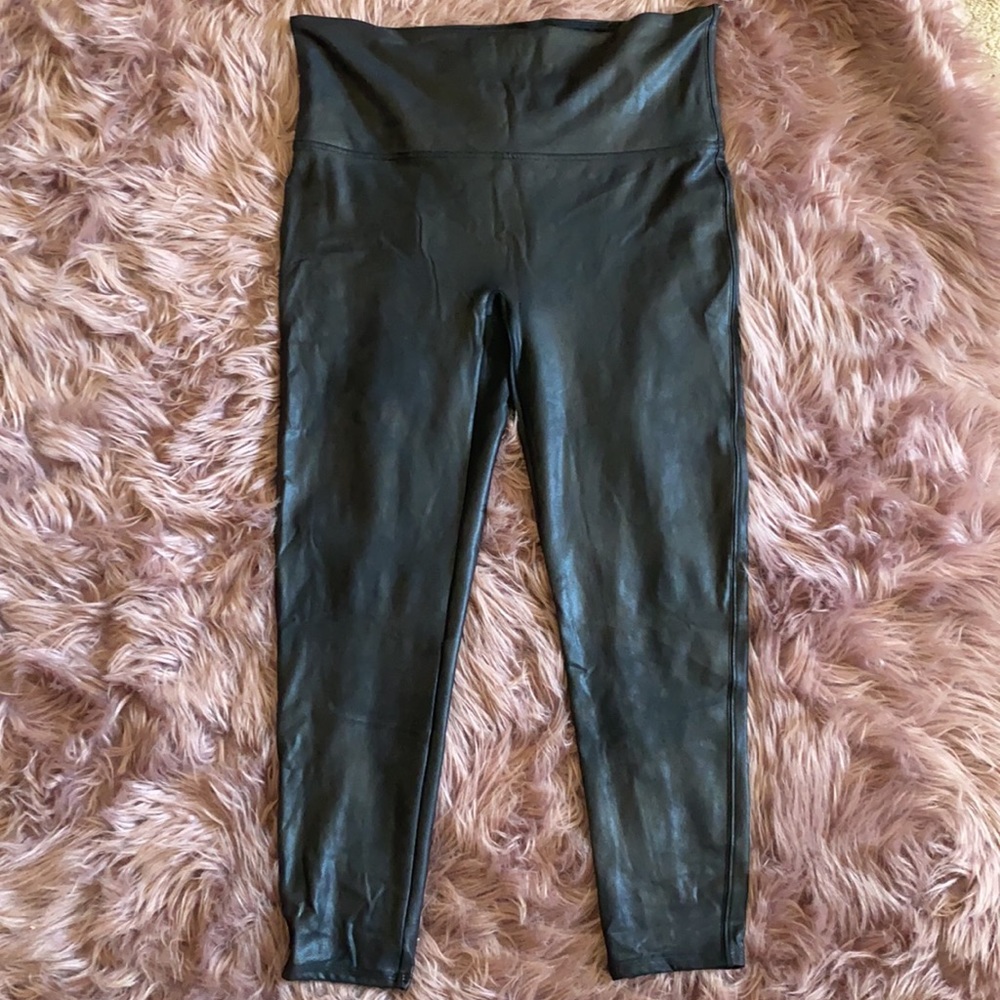 Spanx leather leggings